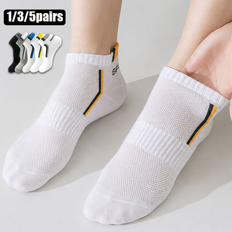 Ankle Sock Low Cut - 1/3/5 Pasang Kaus Kaki Olahraga Unisex,