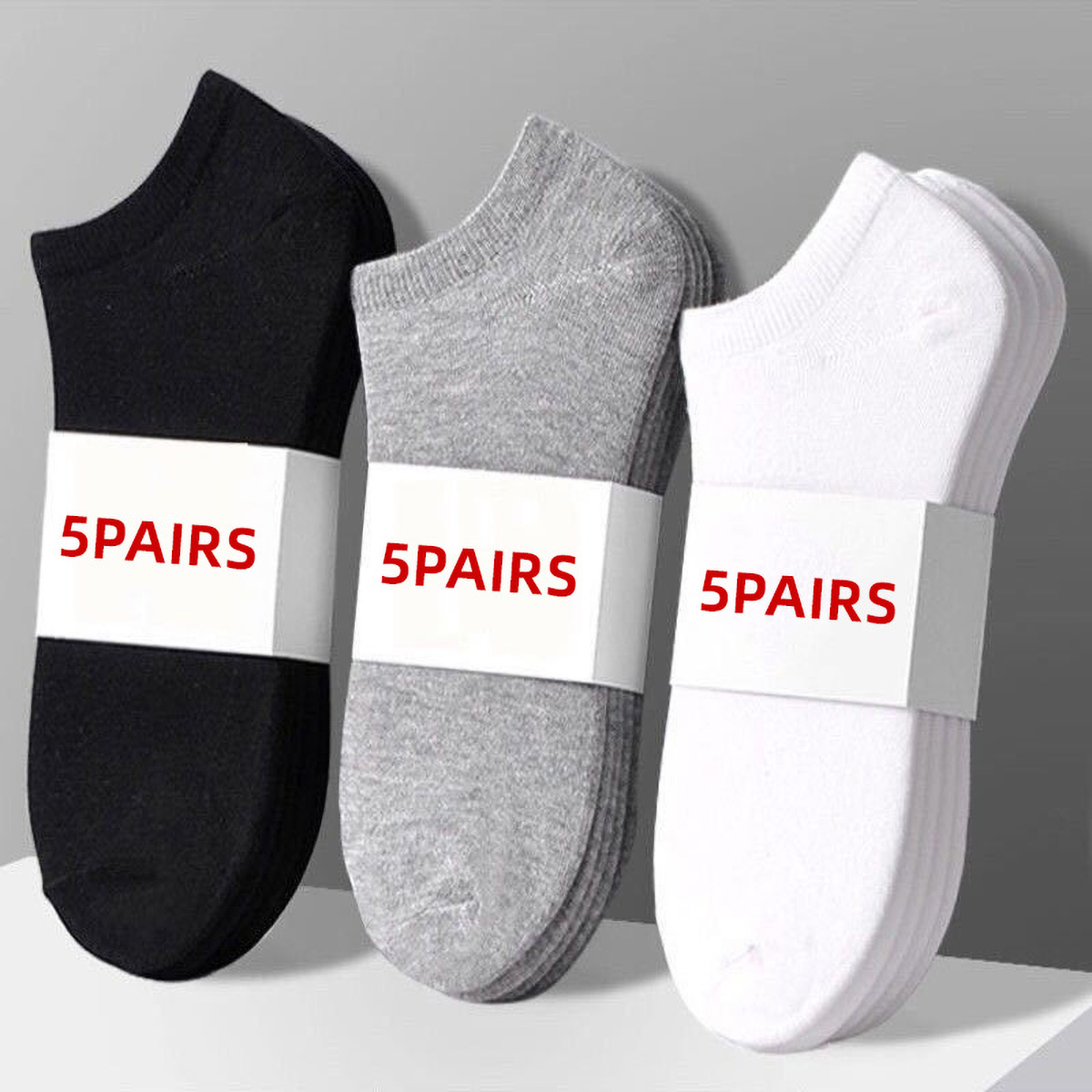 5 Pasang Kaos Kaki Kasual Unis - Ankle Sock Low Cut ulasan dan harga