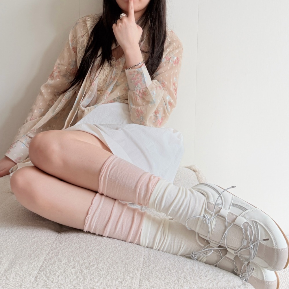 Kaus Kaki Wanita Model Balletc - Boot Sock Slouchy ulasan dan harga